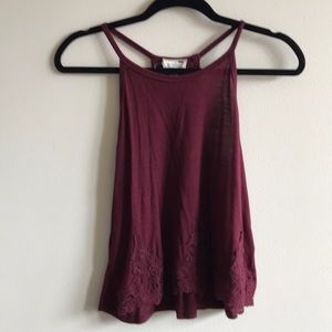 Burgundy tank top